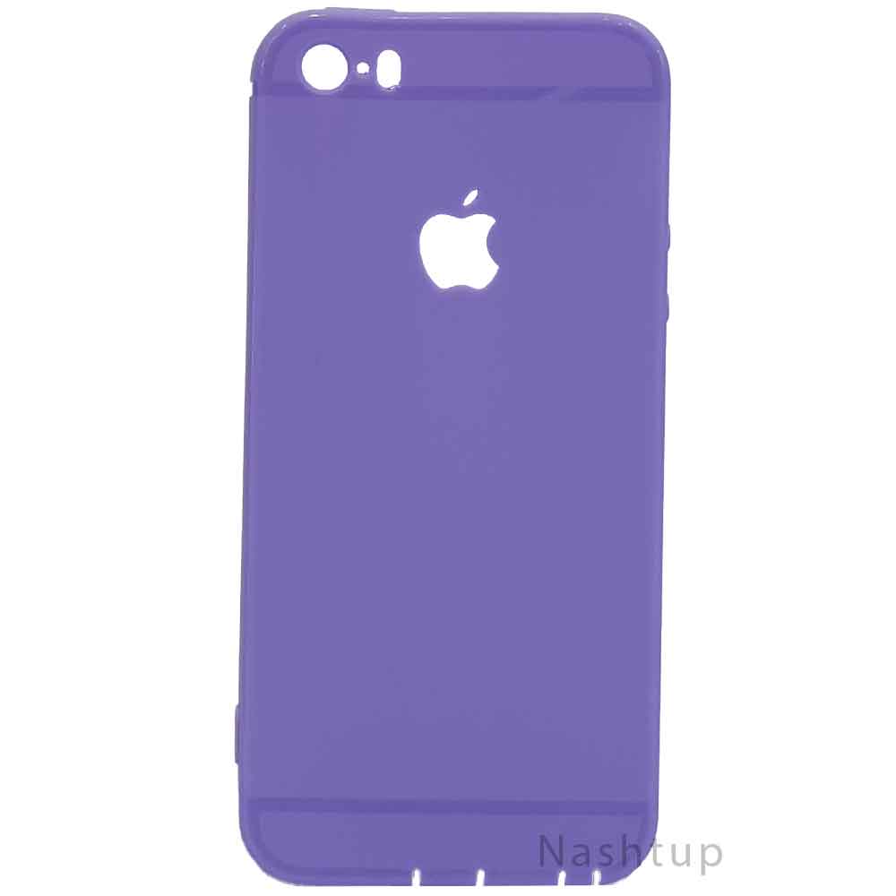 قاب سیلیکونی رنگ بنفش گوشی Apple Iphone 5s